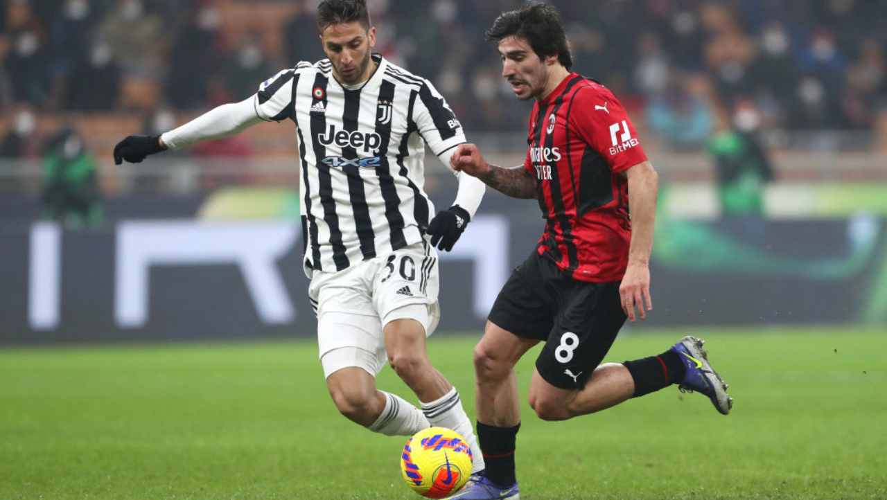 Tonali vs Bentancur in Milan-Juventus 