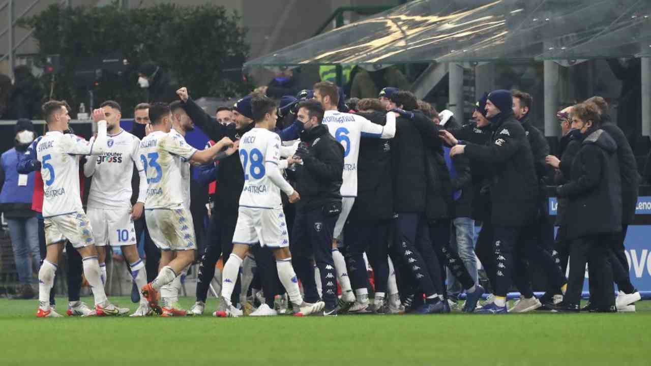 Inter-Empoli, il gol del vantaggio dei toscani