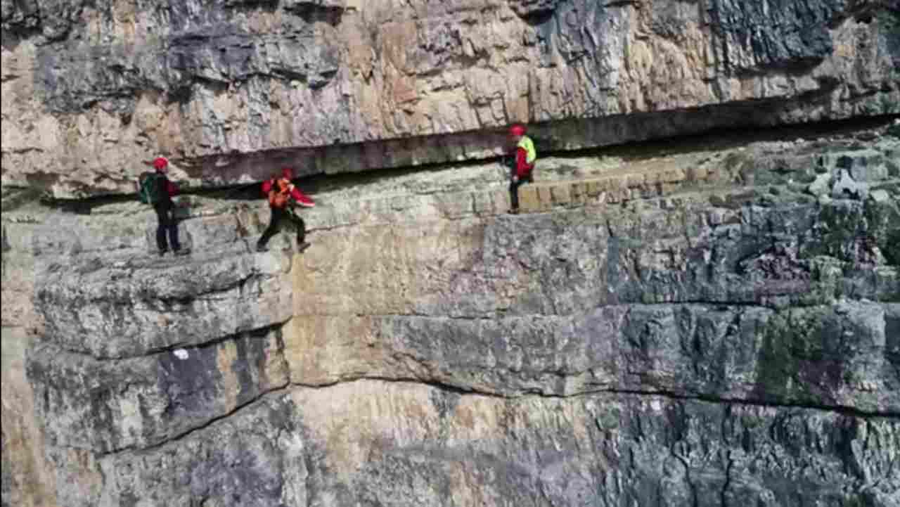 Soccorso alpino in azione 