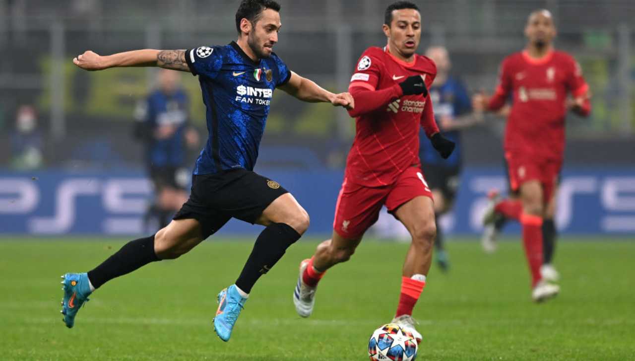 Calhanoglu in Inter-Liverpool 