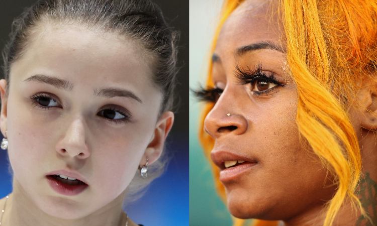 Kamila Valieva e Sha'Carri Richardson (Getty Images)