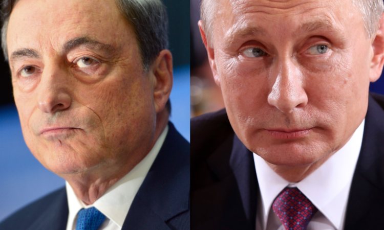 Mario Draghi e Vladimir Putin © Getty Images