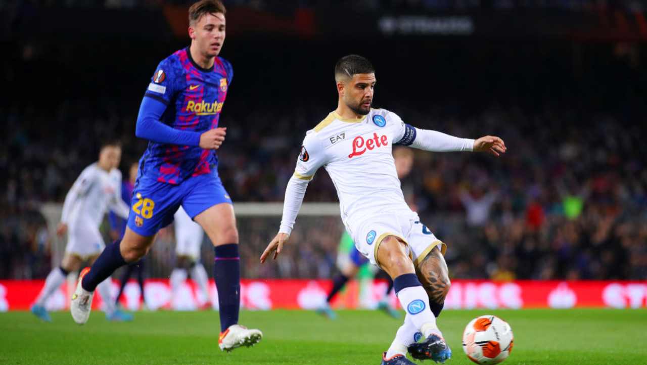 Insigne in Barcellona-Napoli 