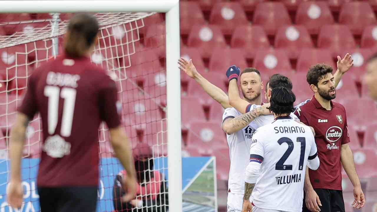 Arnautovic in Salernitana-Bologna 