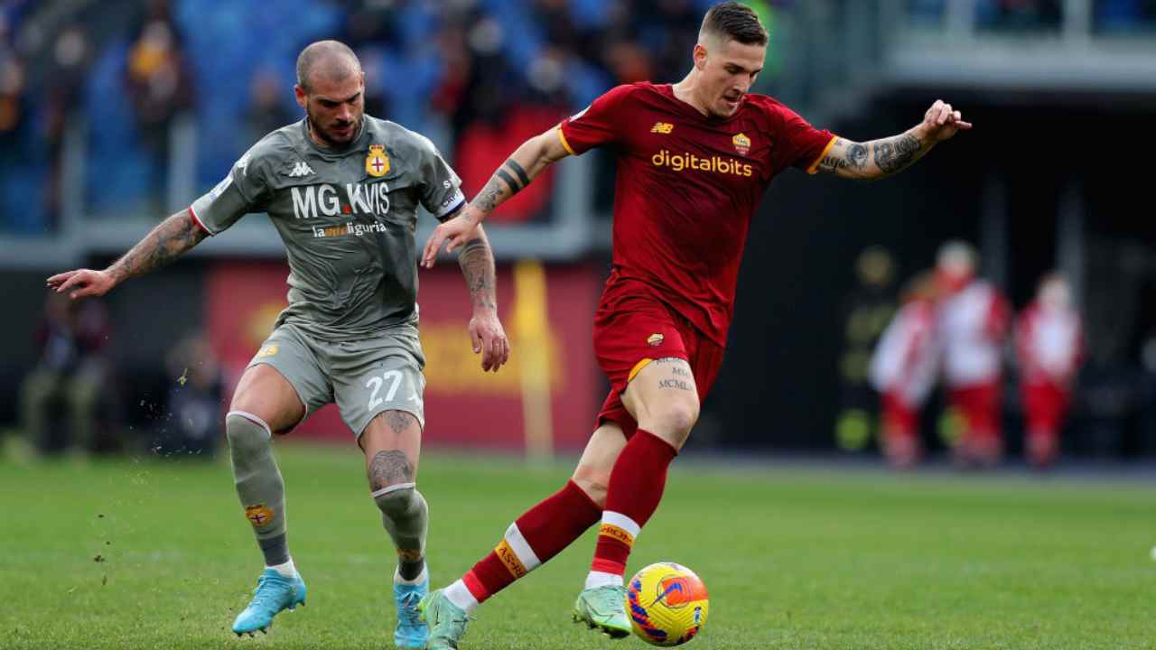 Sturaro e Zaniolo in Roma-Genoa