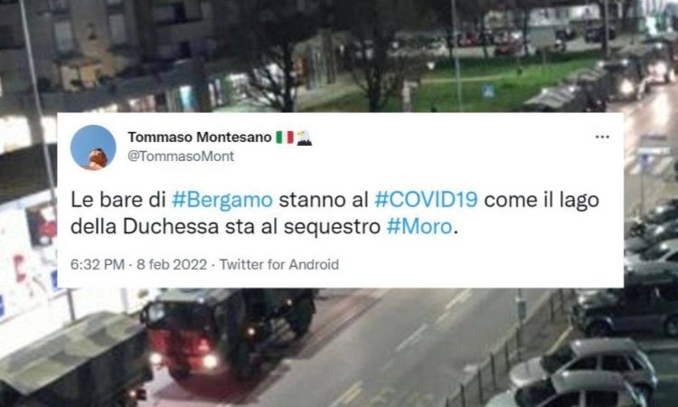 Tweet di Tommaso Montesano © Facebook