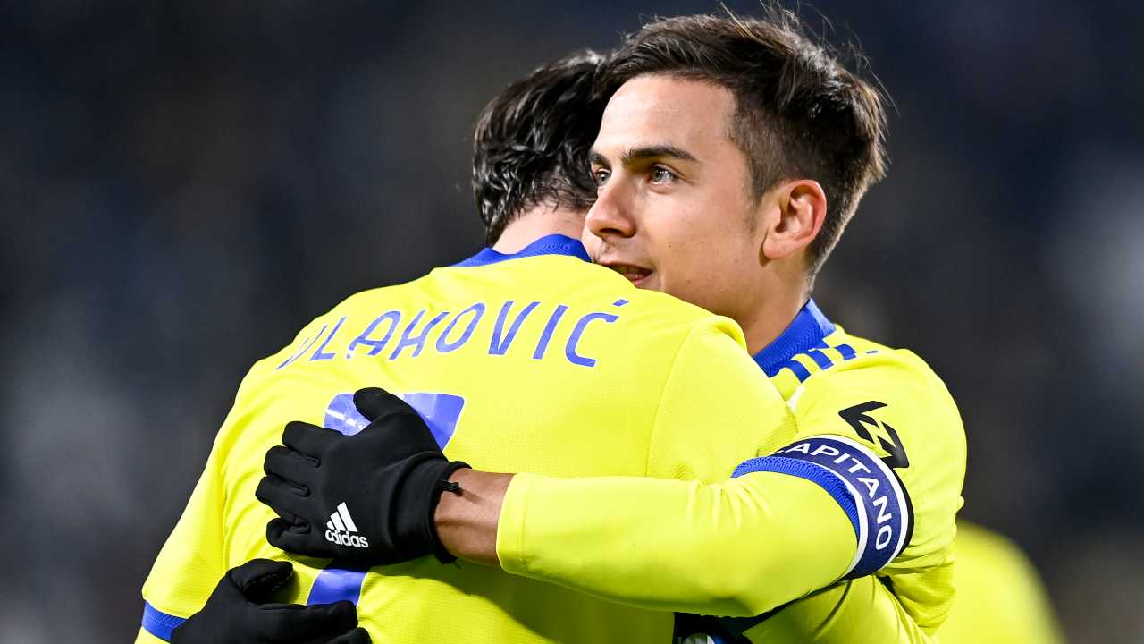 juve sassuolo dybala e vlahovic