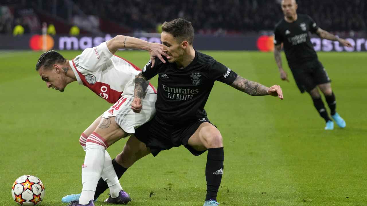 Ajax-Benfica, ritorno dell'ottavo di finale di Champions