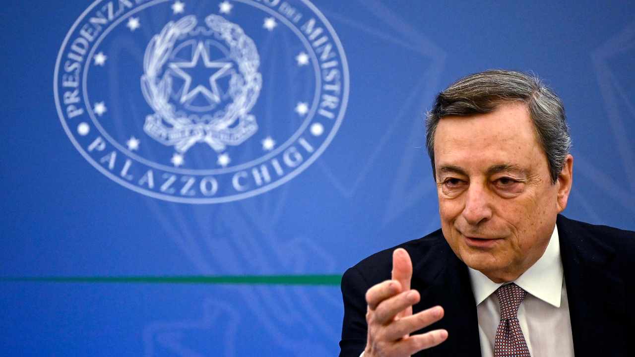 Il presidente del Consiglio, Mario Draghi