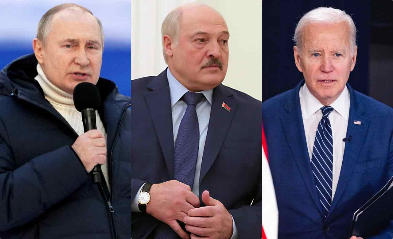 Putin Lukashenko Biden