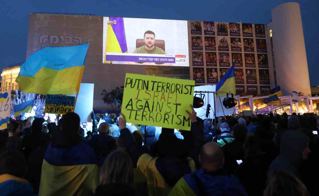 Zelensky e il discorso a Tel Aviv