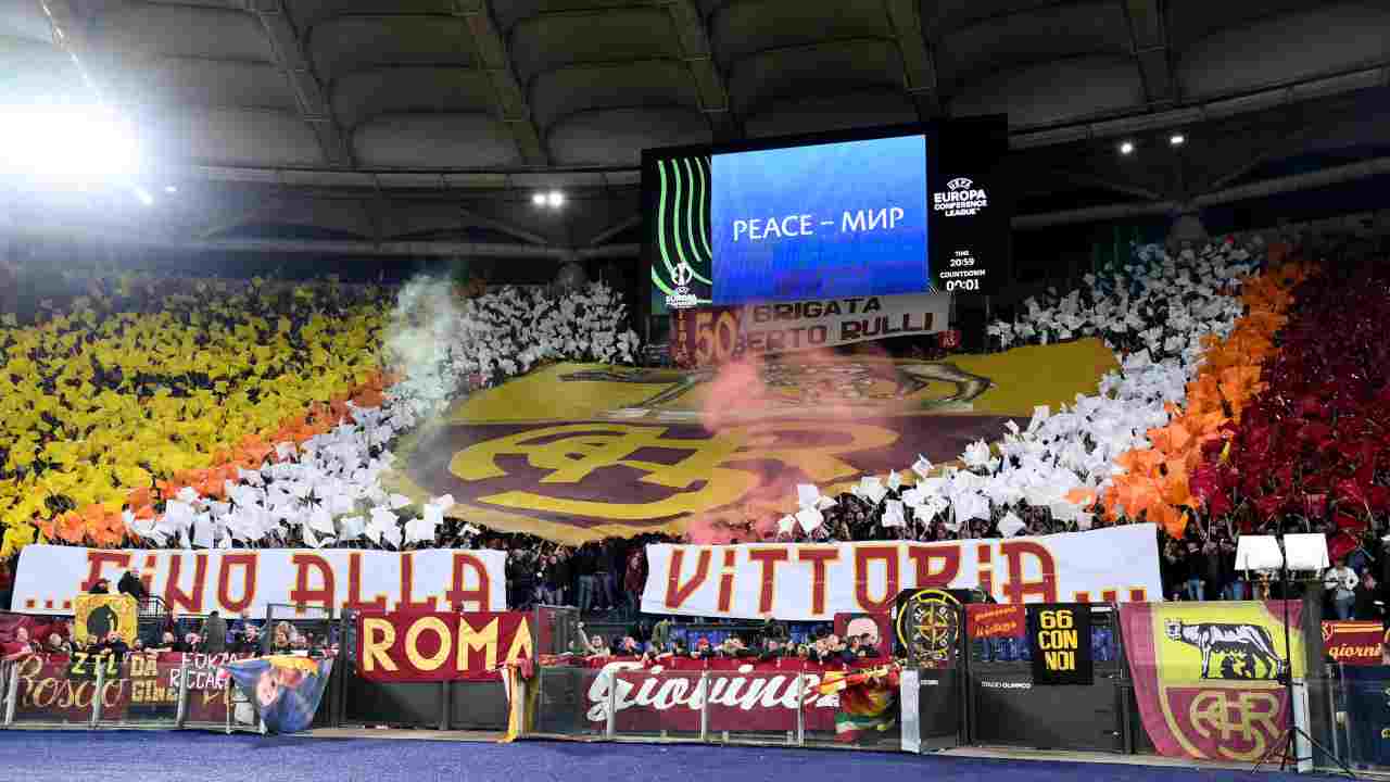 Tifosi Roma contro Di Canio