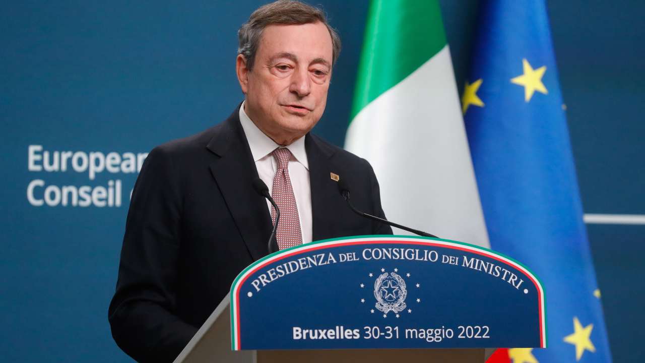 Draghi interviene da Bruxelles