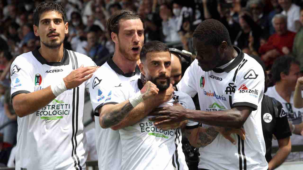 Verde sigla il momentanea 1-1 in Spezia-Atalanta