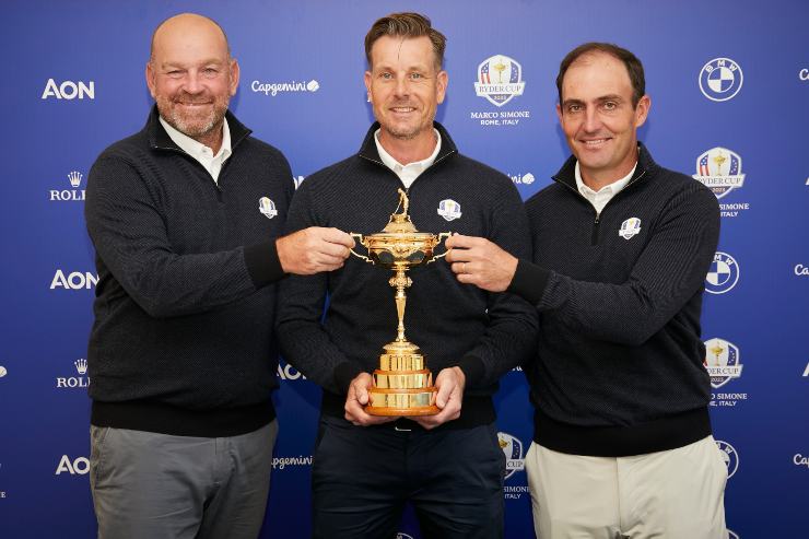 Thomas Bjørn, Henrik Stenson ed Edoardo Molinari notizie.com 20220531