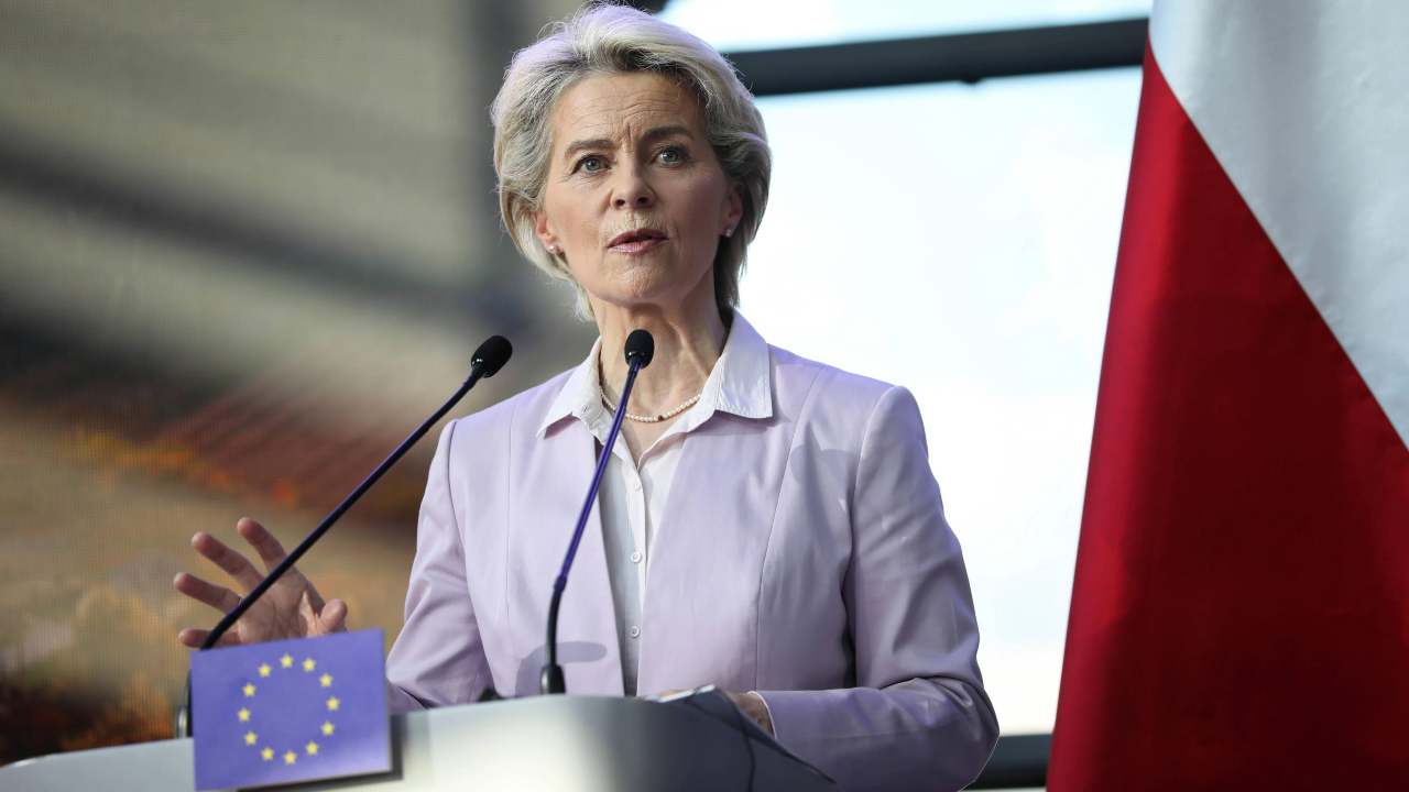 La presidente della Commissione Europea, Ursula von der Leyen 