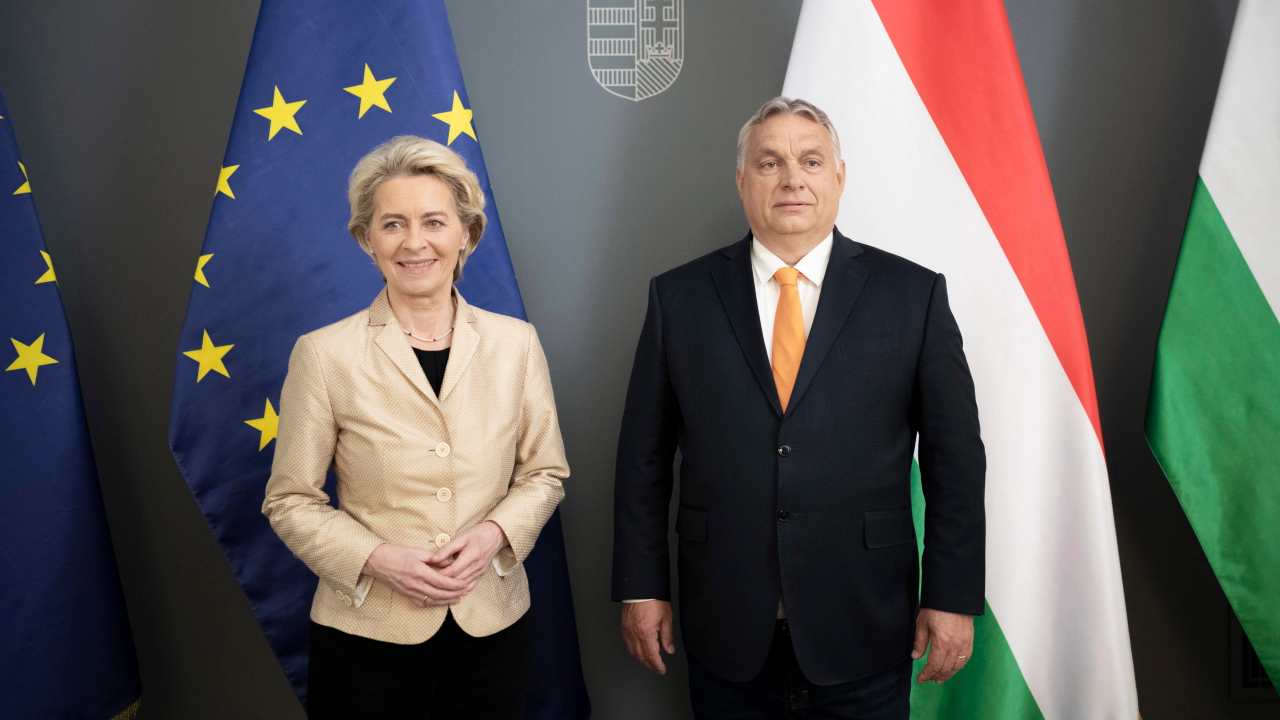 von der Leyen e Orban