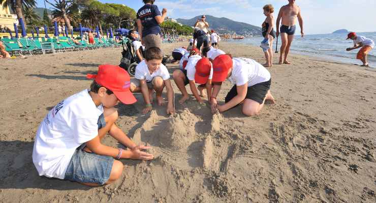 Bambini spiaggia