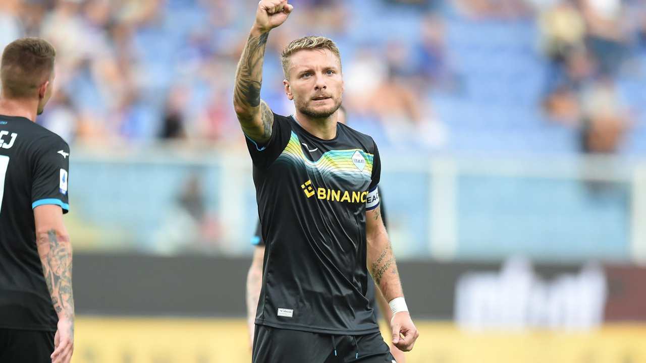 Ciro Immobile in Sampdoria-Lazio 