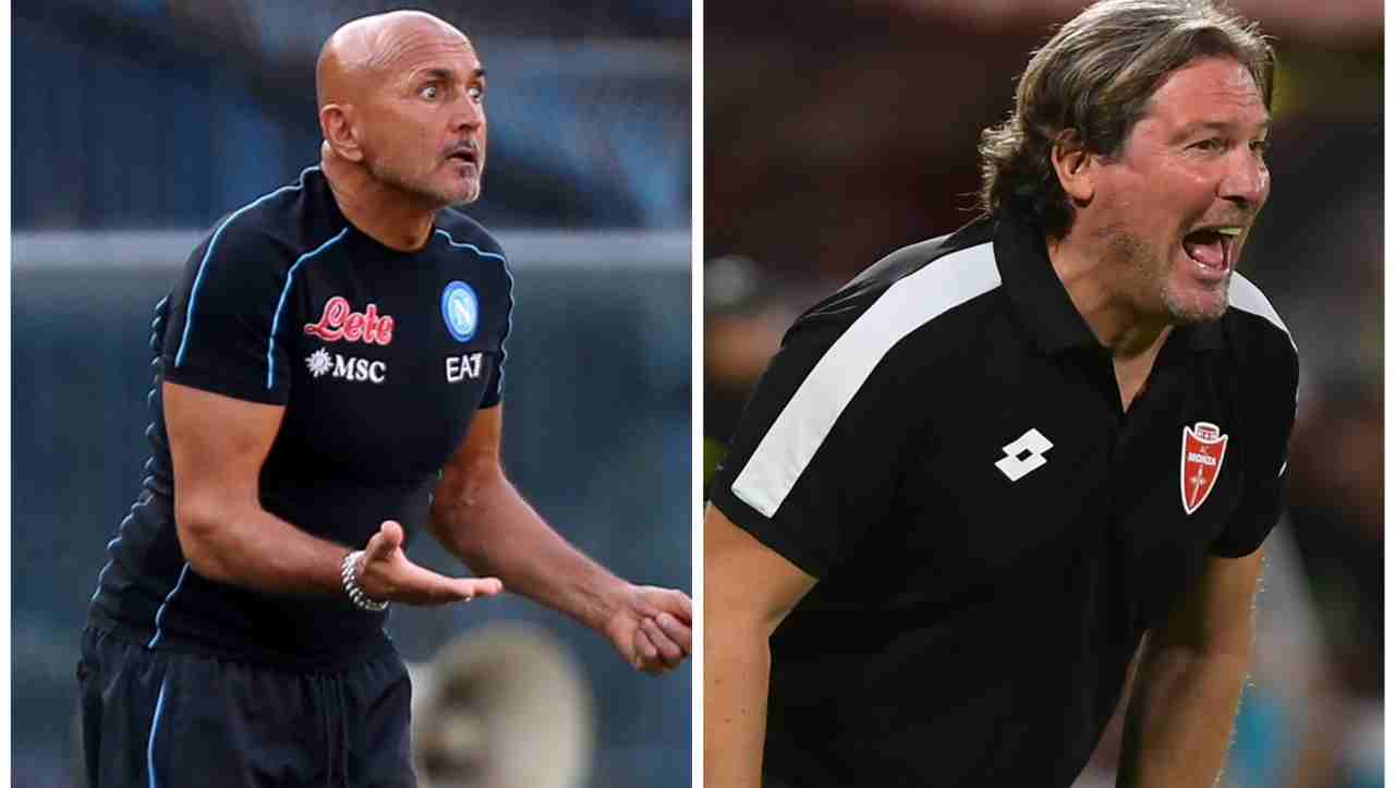 Spalletti e Stroppa Napoli-Monza