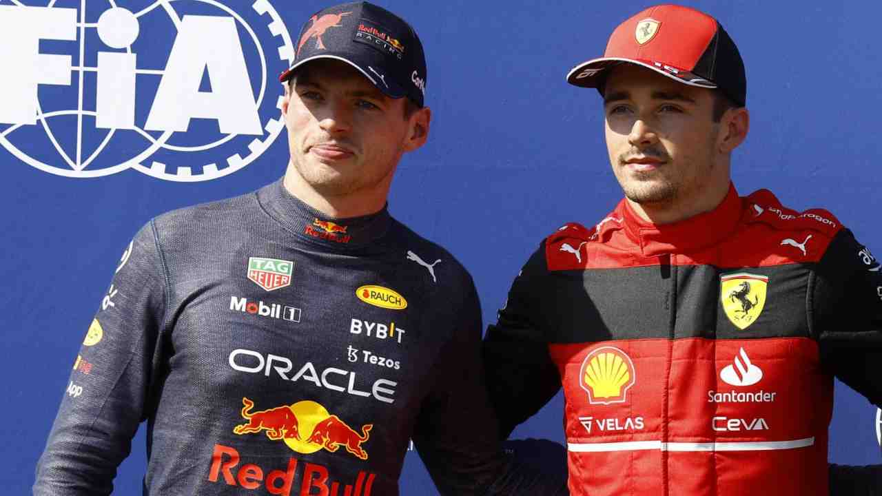 Leclerc rovinato da Verstappen