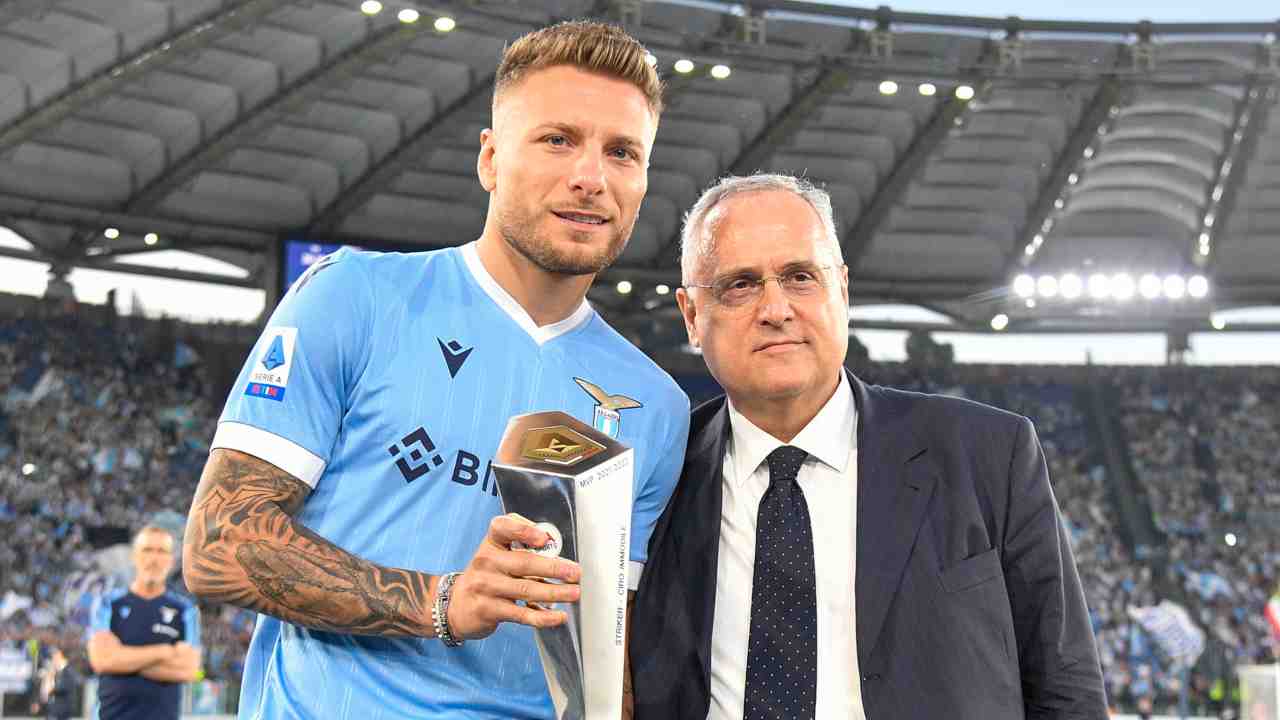 Che elogio di Lotito per Immobile 