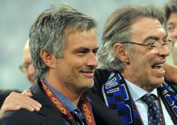 José Mourinho Massimo Moratti 