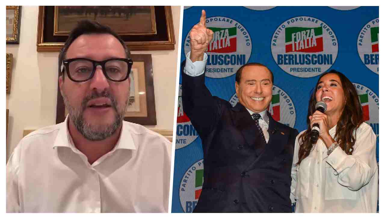 Salvini, Berlusconi e la Ronzulli