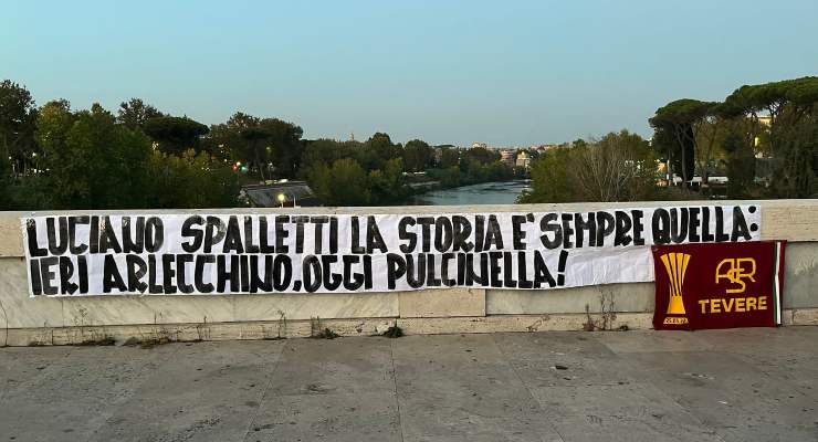 Striscione Roma Spalletti