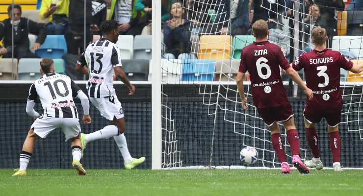 Tabellino Udinese-Torino