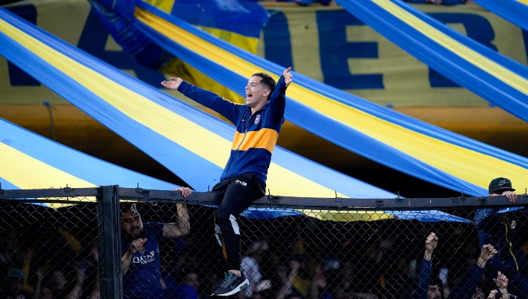 tifosi boca festeggiano