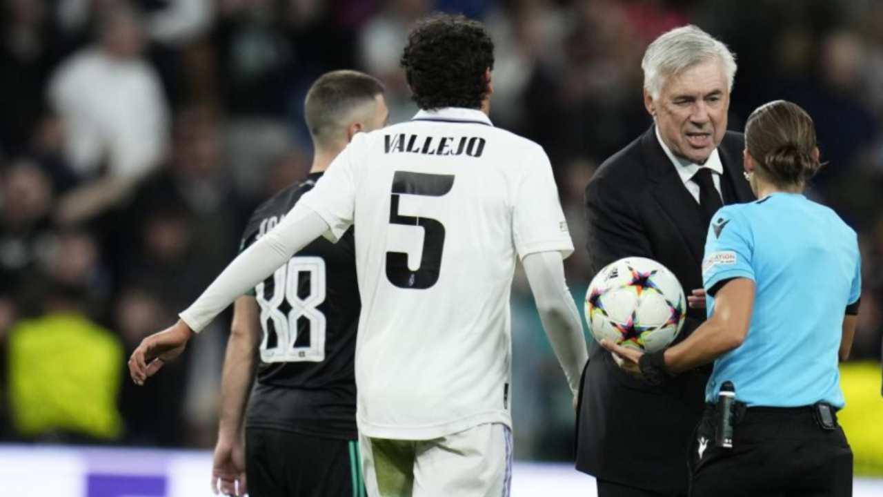 Frappart al termine di Real Madrid-Celtic 