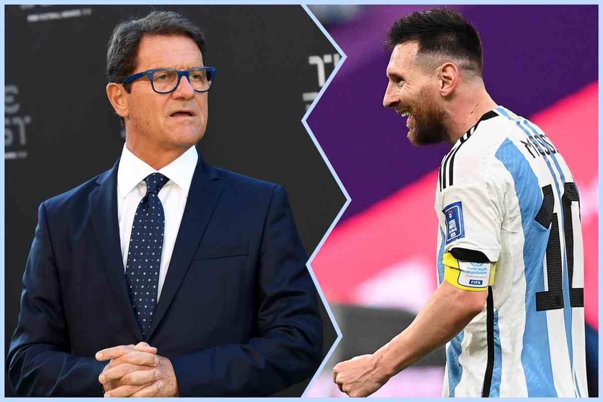 Fabio Capello Lionel Messi 