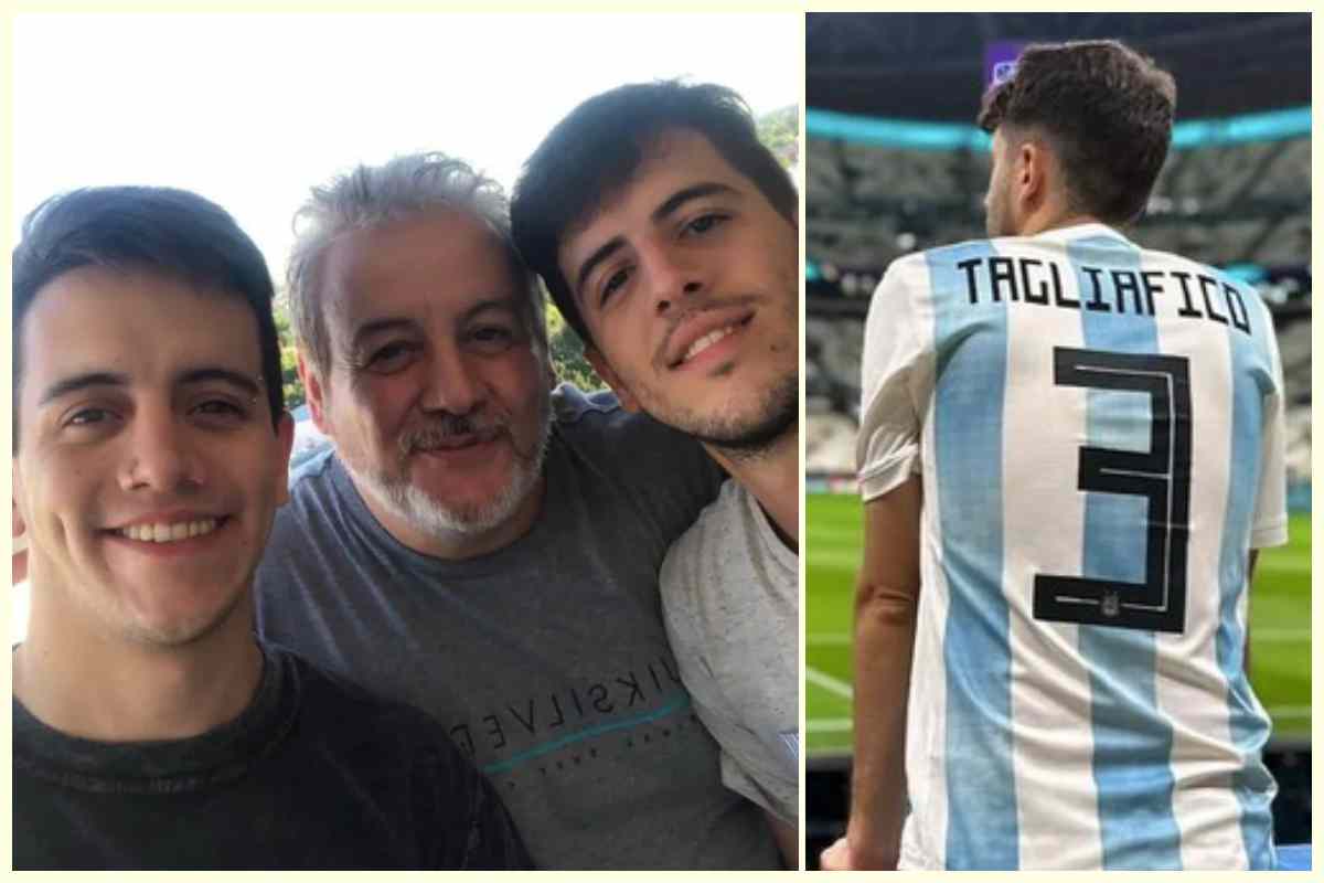 Leandro e Federico con papà Adalberto Antonio