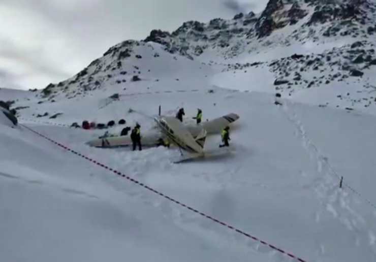 Incredibile atterraggio sulle vette del gruppo del Lagorai