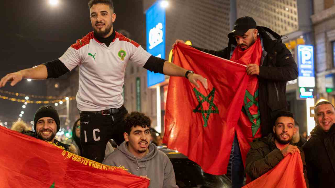 Milano in festa per il Marocco agli ottavi