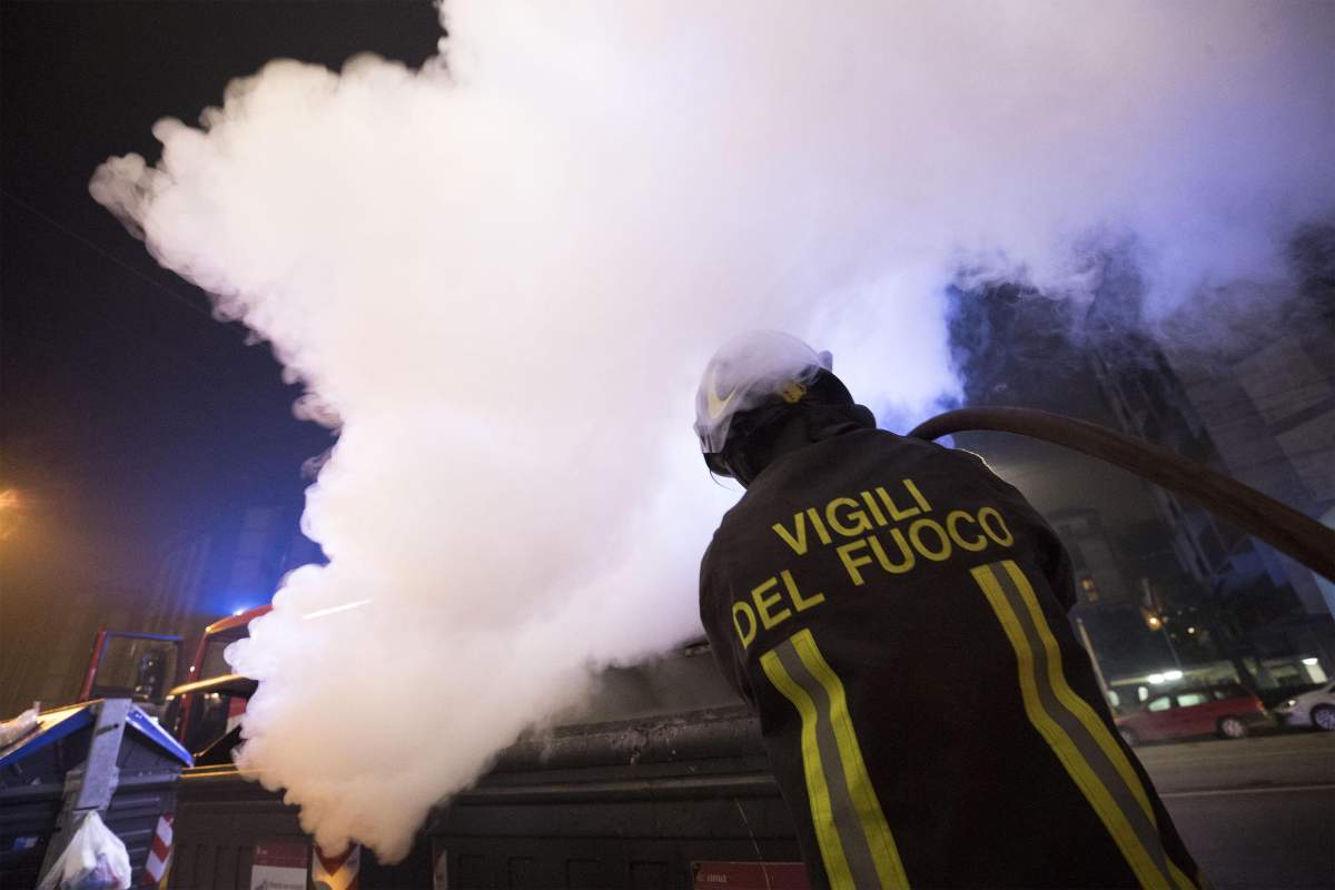 Vigili del Fuoco in azione il primo dell'anno