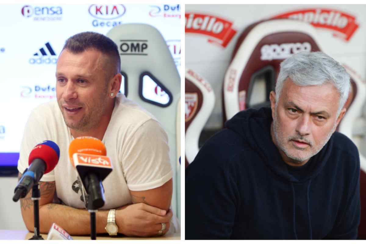 Cassano e Mourinho