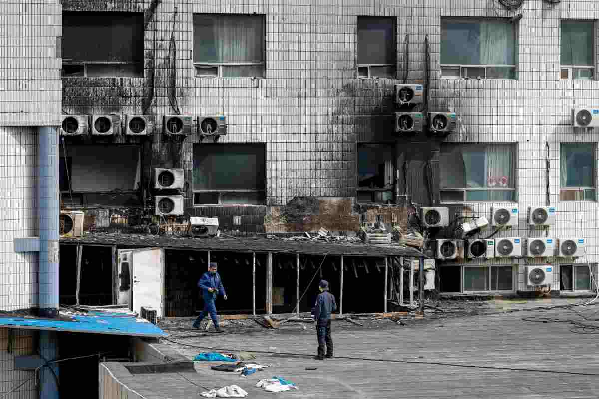 Incendio ospedale