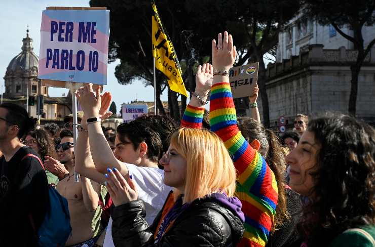 Manifestazione Transgender a Roma