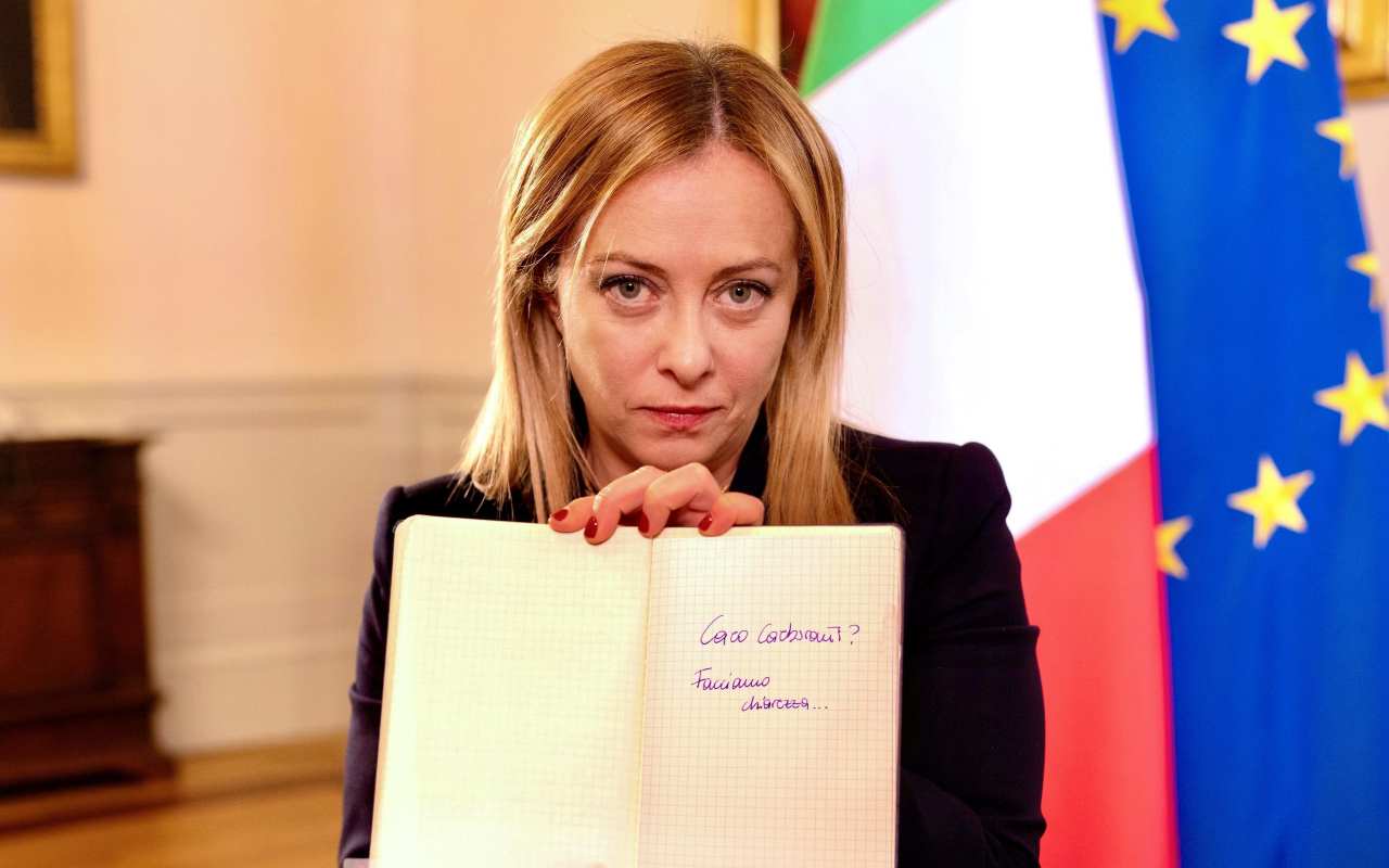 Il premier Giorgia Meloni, foto Ansa