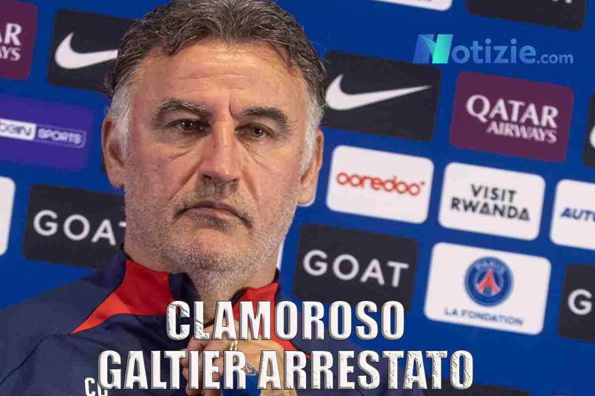 Galtier, allenatore del Psg in arresto