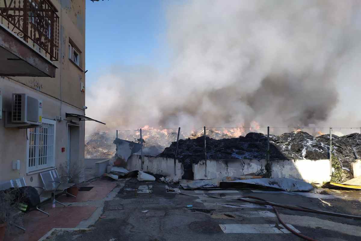 Nube nera sui Castelli Romani