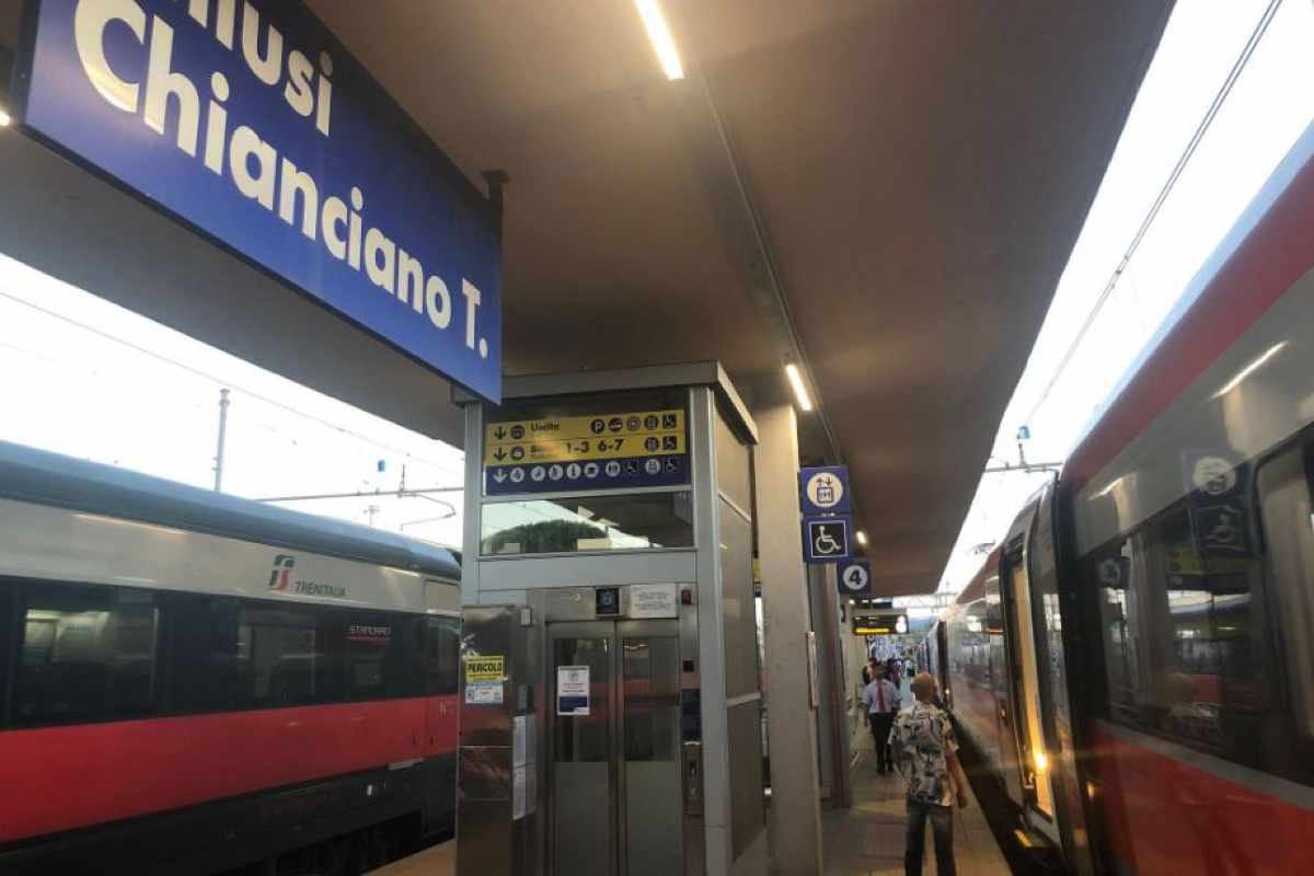 Momenti di panico in treno