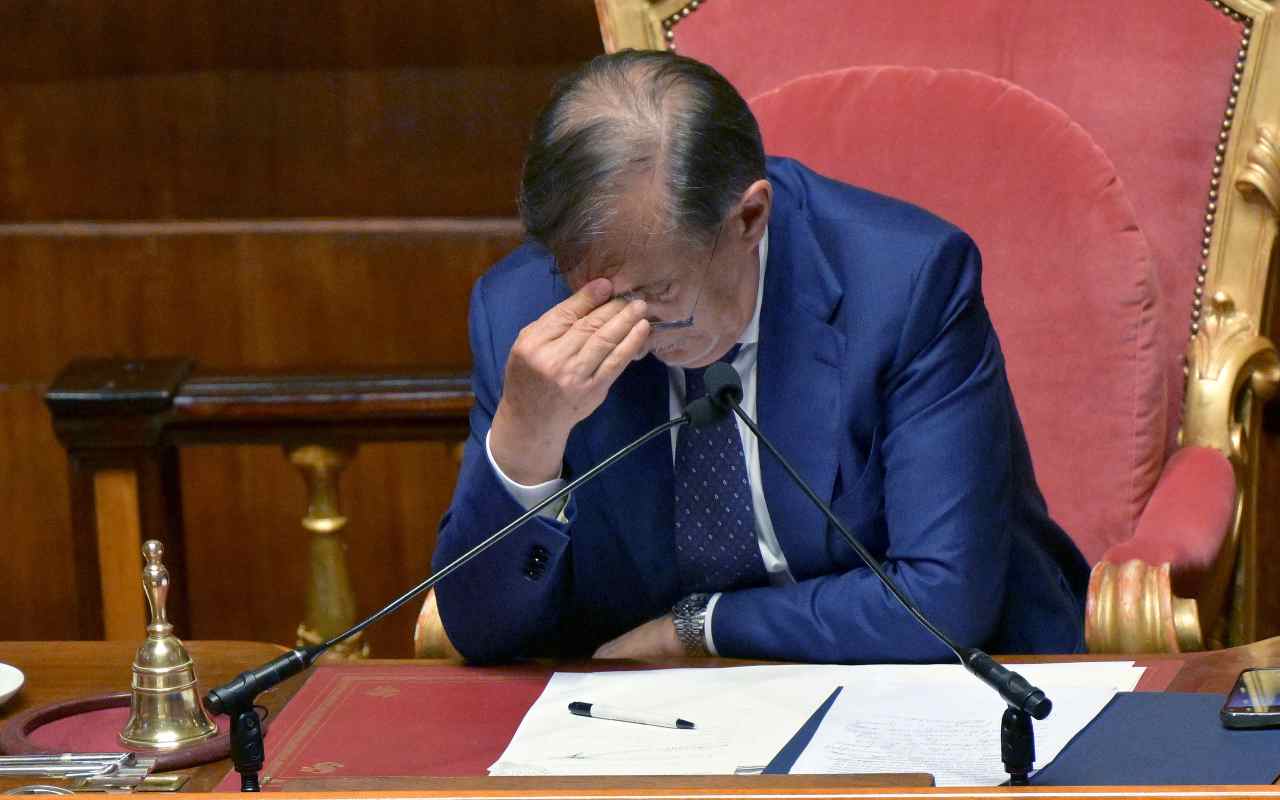 Il presidente del Senato Ignazio La Russa, foto Ansa