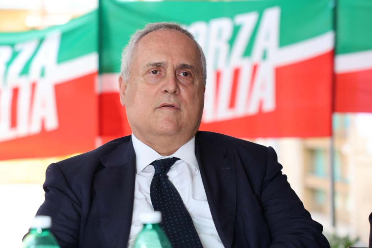 Claudio Lotito, presidente della Lazio e senatore di Forza Italia