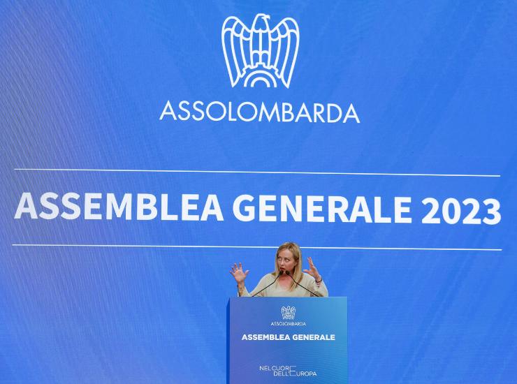 Intervento Meloni assemblea Assolombarda