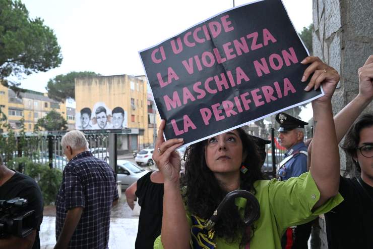 Manifestazione a Caivano