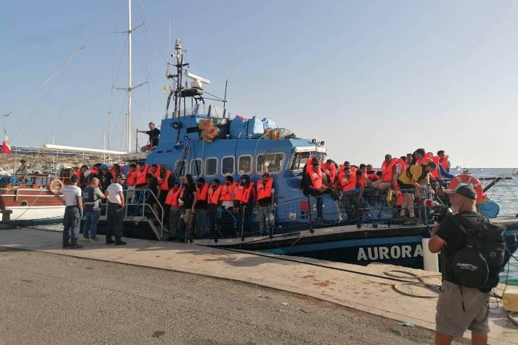 Altri arrivi a Lampedusa