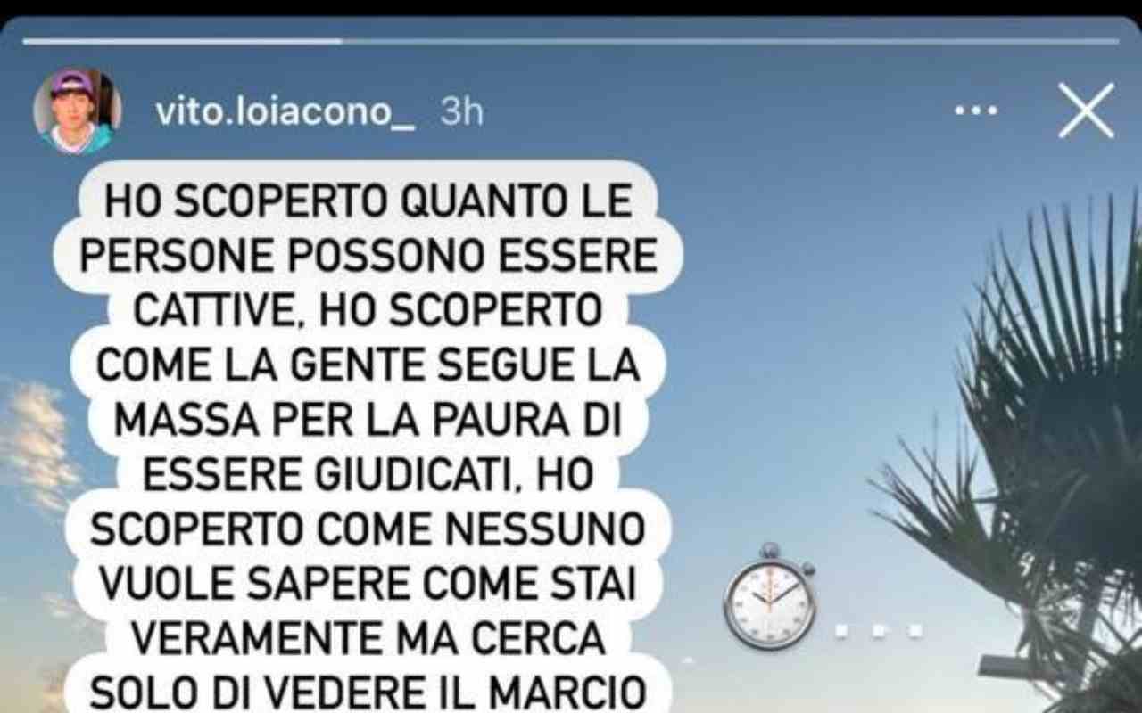 Vito Lo Iacono torna a postare sui social